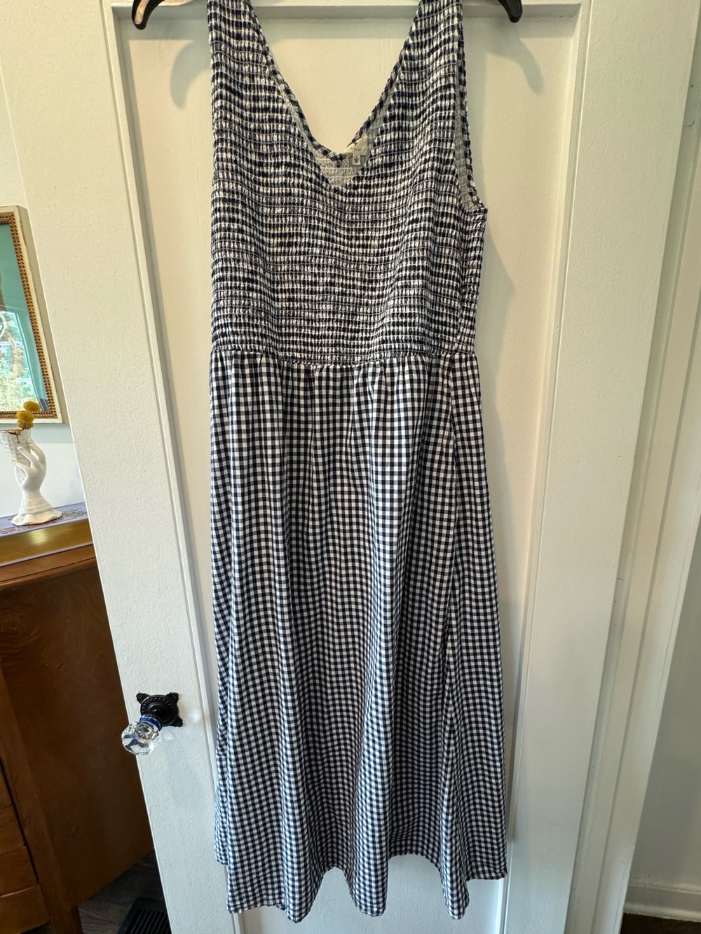 MAREA by Liz Joy Black and White Gingham Maxi Dress
